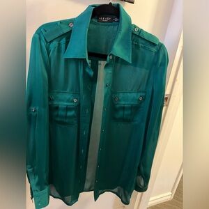 Iris Setlakwe Emerald Green Blouse